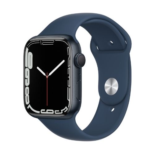 Apple Watch Midnight Aluminum Case with Sport Band- Abyss Blue