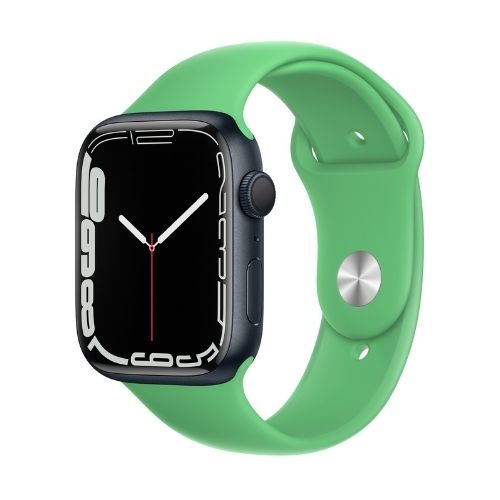 Midnight Aluminum Case with Sport Band-Bright Green