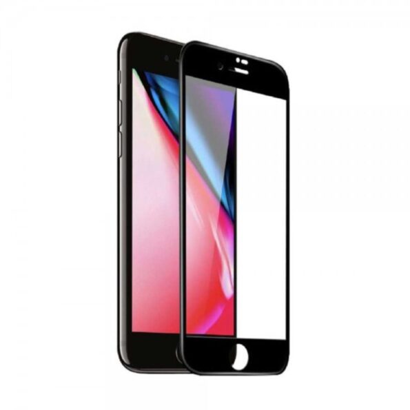 3D Curved Tempered Glass for iPhone 8 / 7 – Black